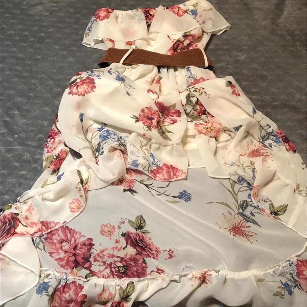 Rue 21 strapless dress with belt size S